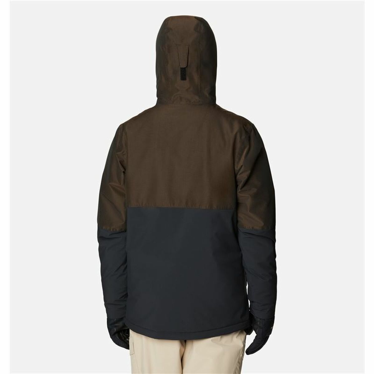 Men's Sports Jacket Columbia Winter District Black Brown Hood