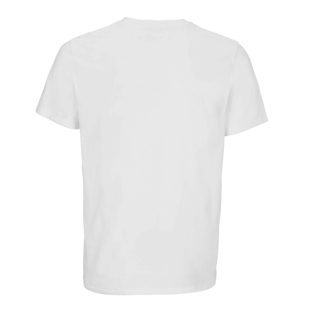 Aretis white t-shirt on a white background